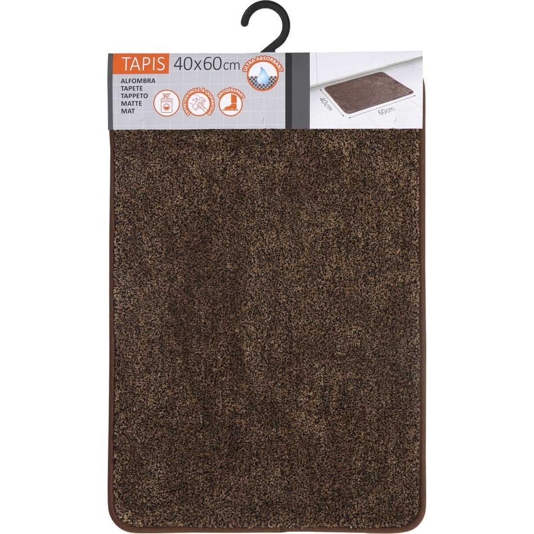 Kitchen Rug Rubber Brown - 50X120CM