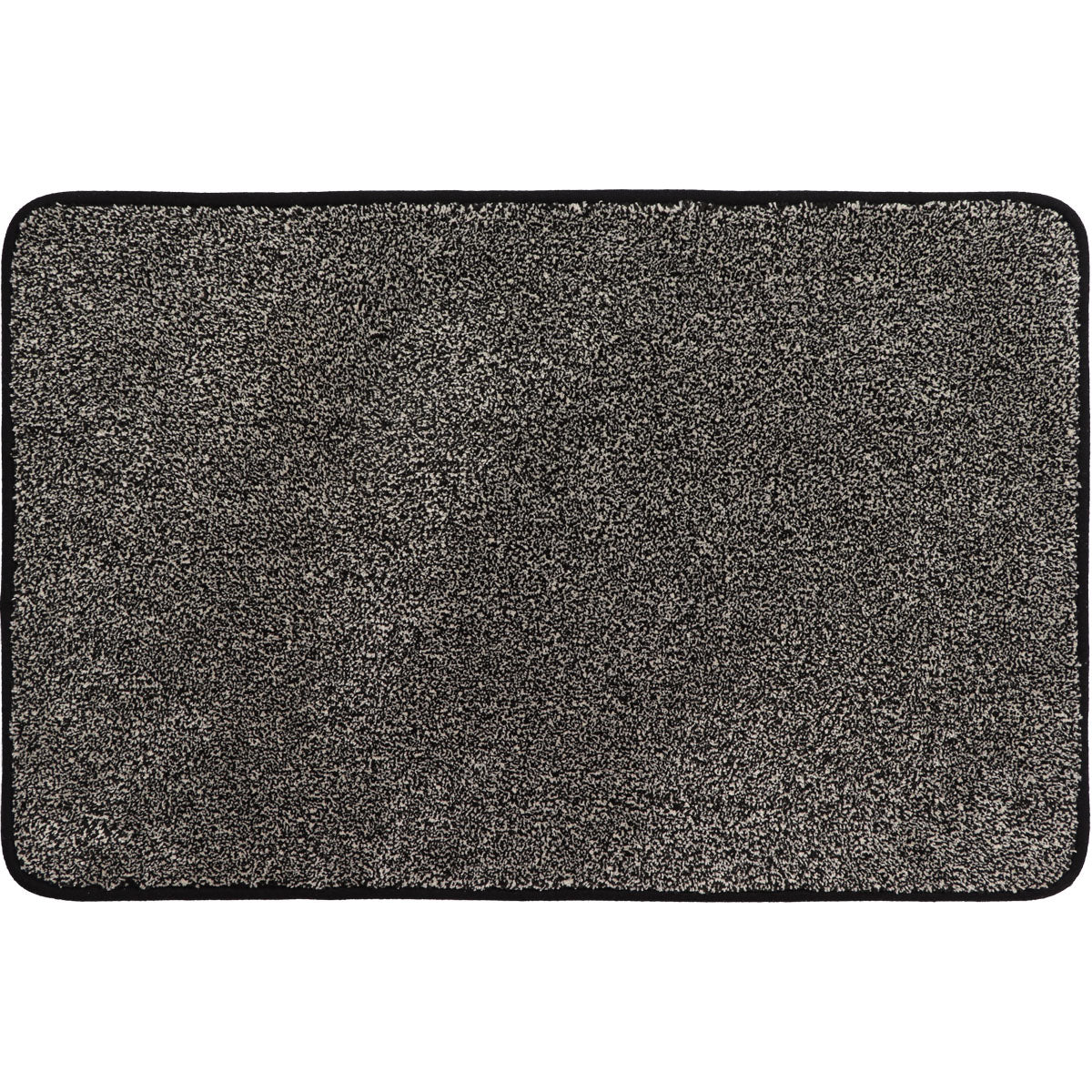 Black Rubber Kitchen Rug - 50X80CM